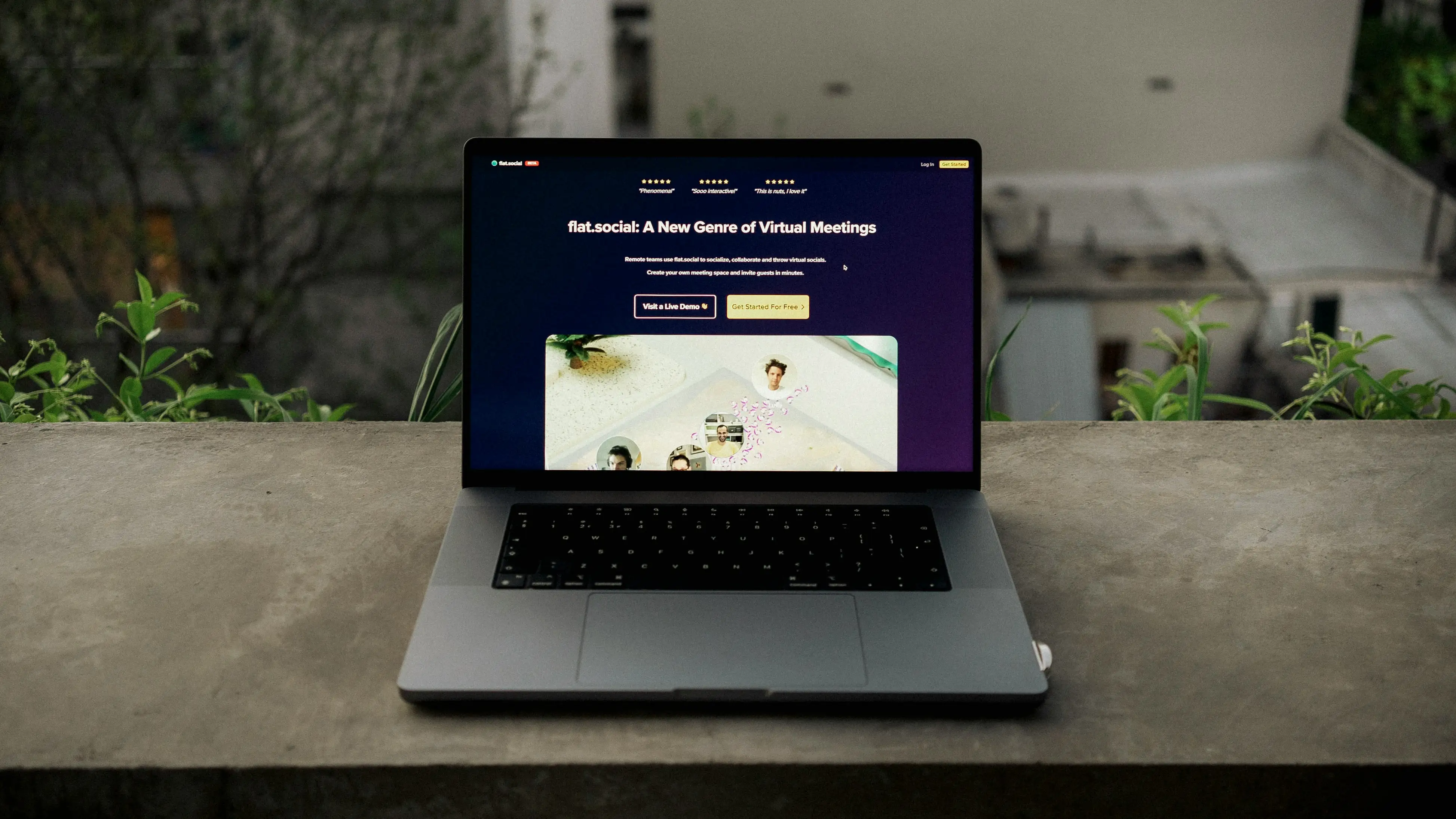 Landing page design