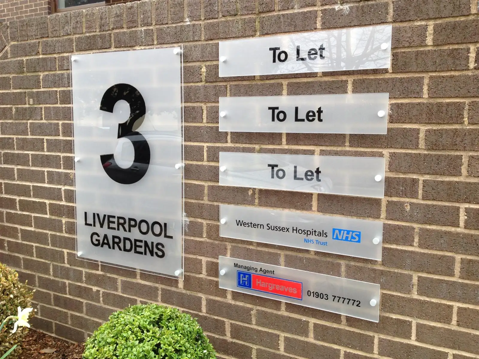 Perspex signs