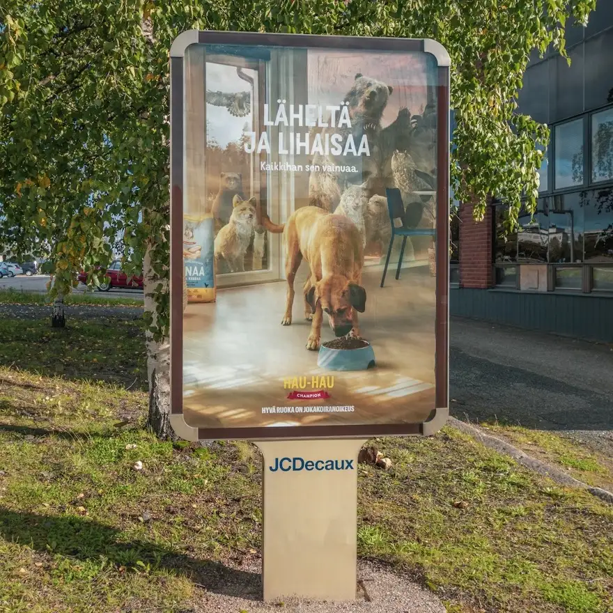 Street pole ads